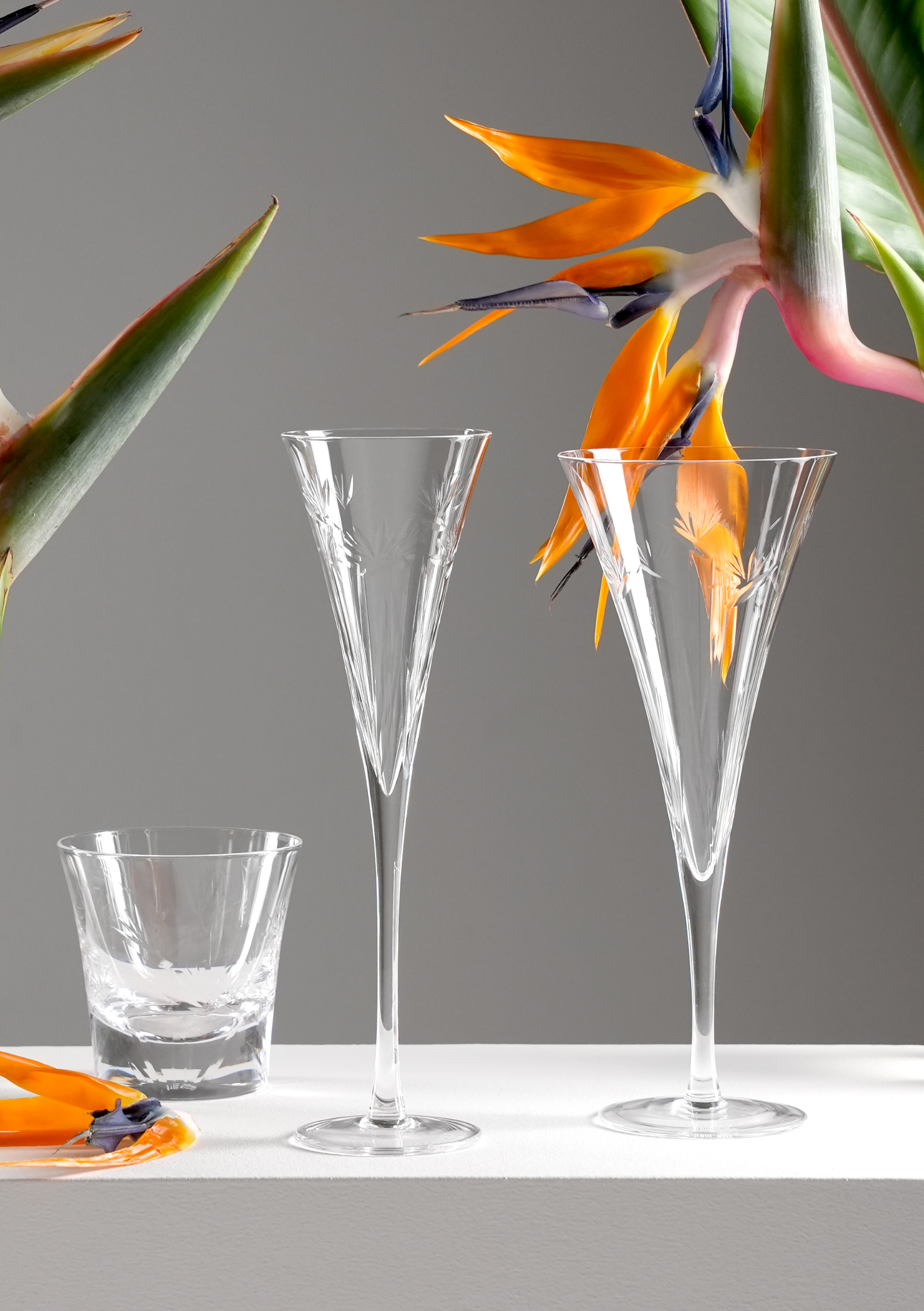 Champagne Flute Set Of 4 - Strelitzia