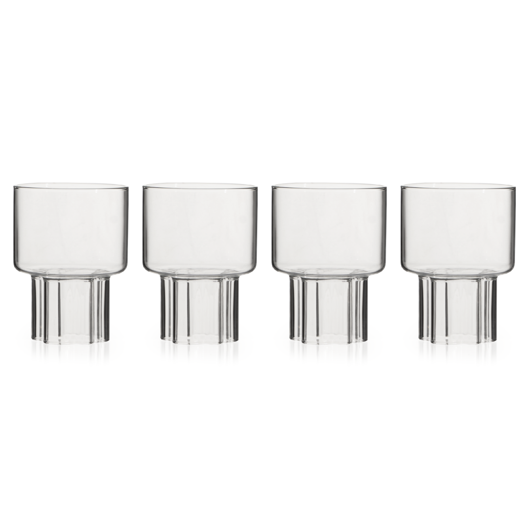 Wine Glass Set Of 4 - Wavy