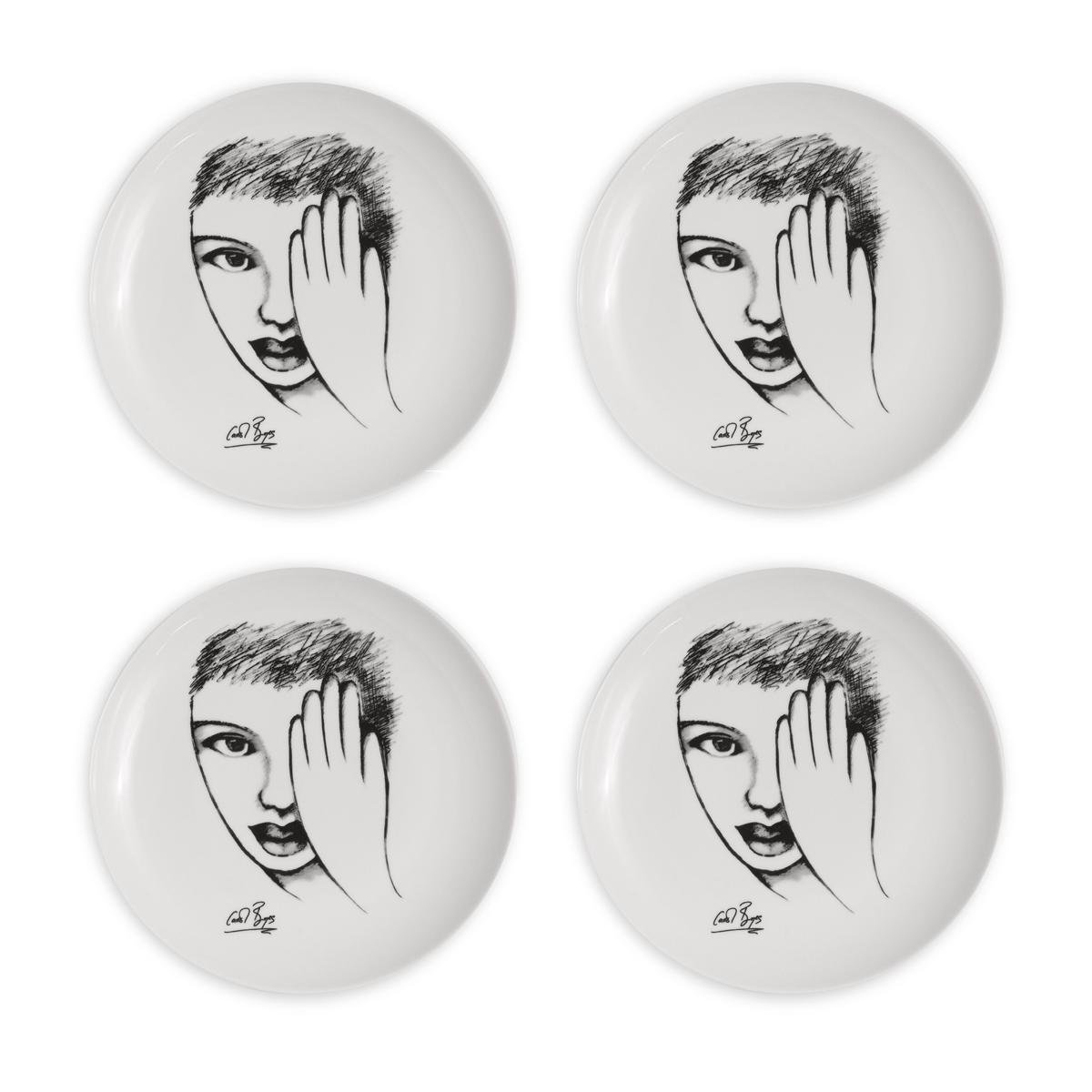 SIDE PLATE SET OF 4 - eye for detail
