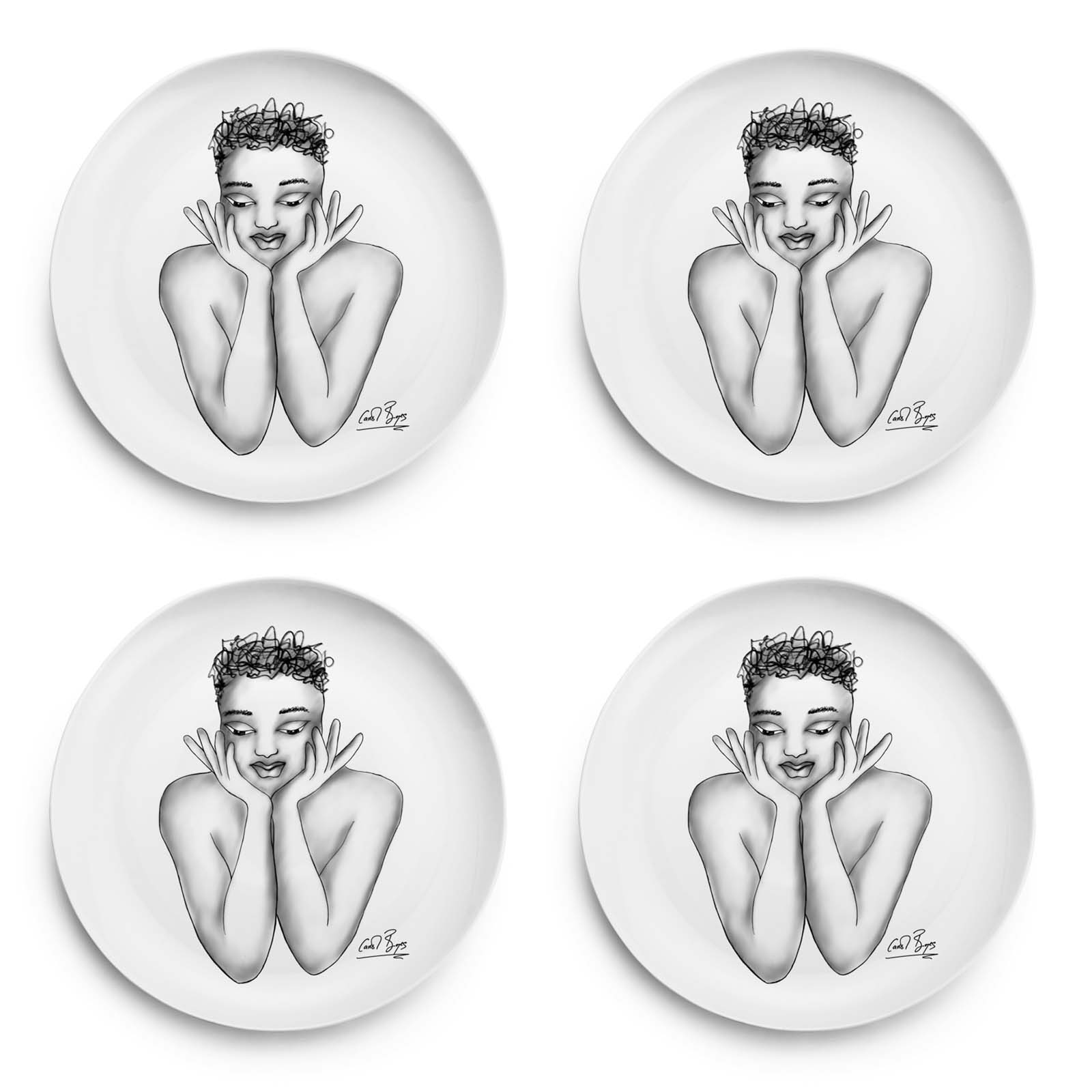 Side Plate Set Of 4 - Fascinating