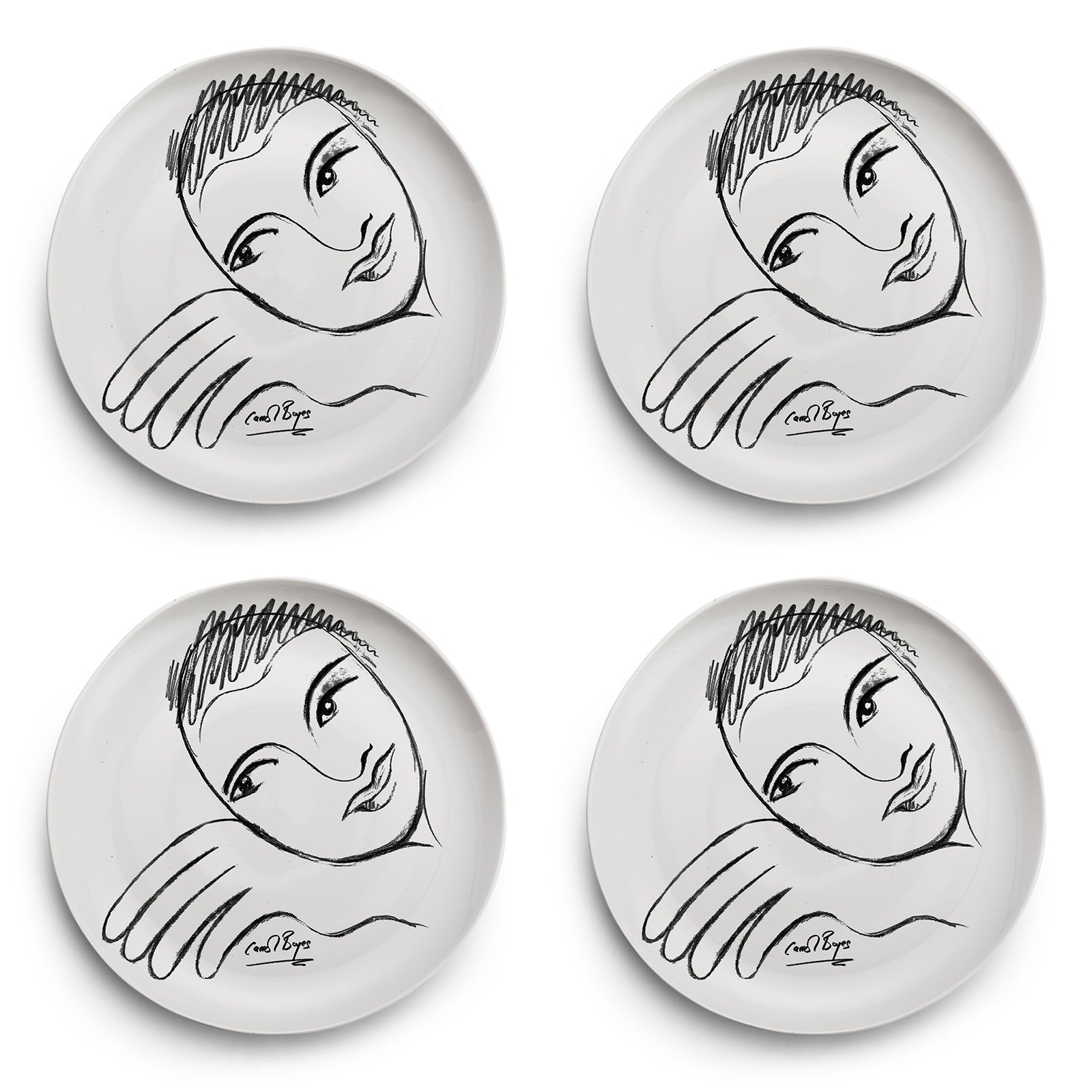 Side Plate Set Of 4 - Let'S Face It!