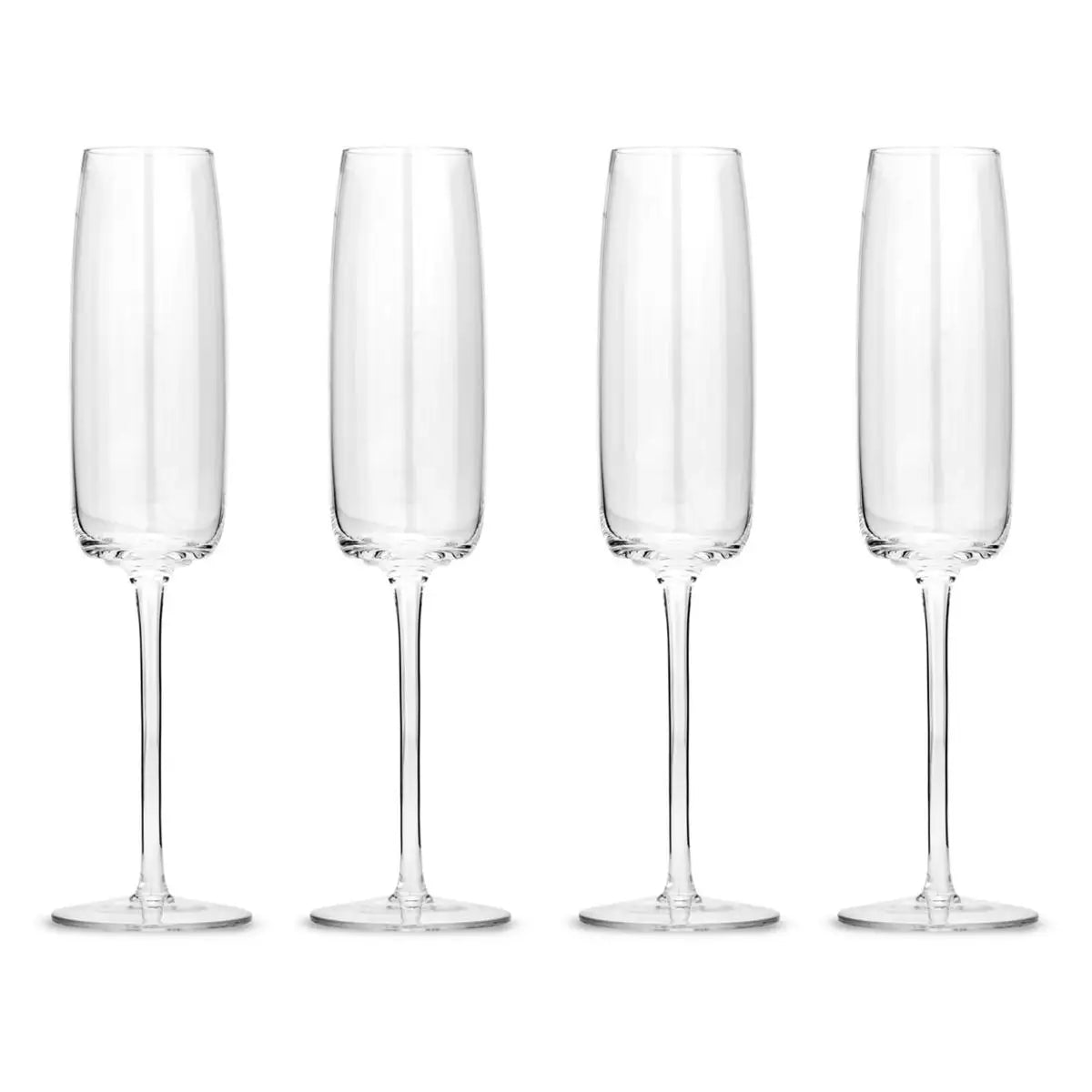 Champagne Flute Set Of 4 - Ripple