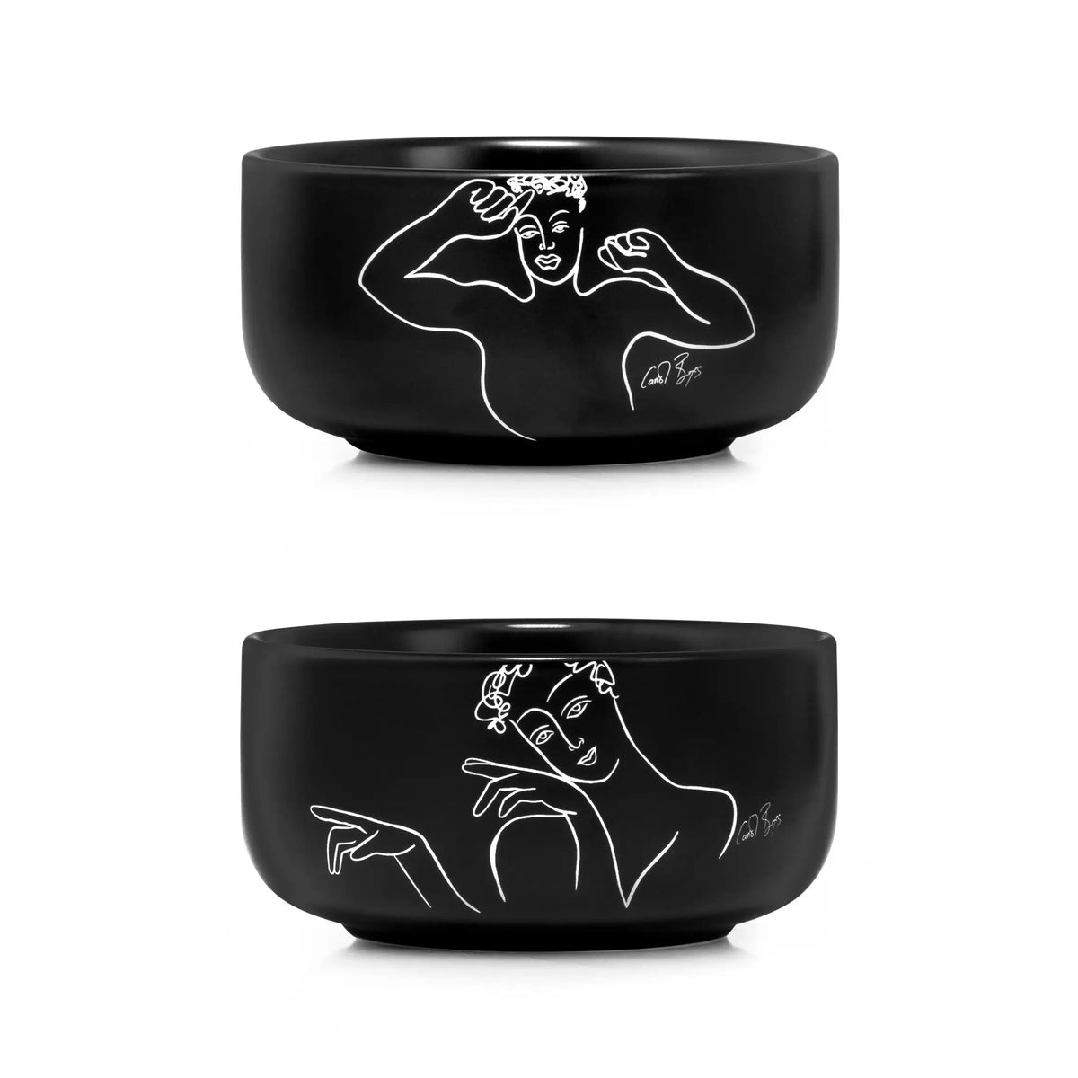 MEDIUM BOWL SET OF 2 - hey you!