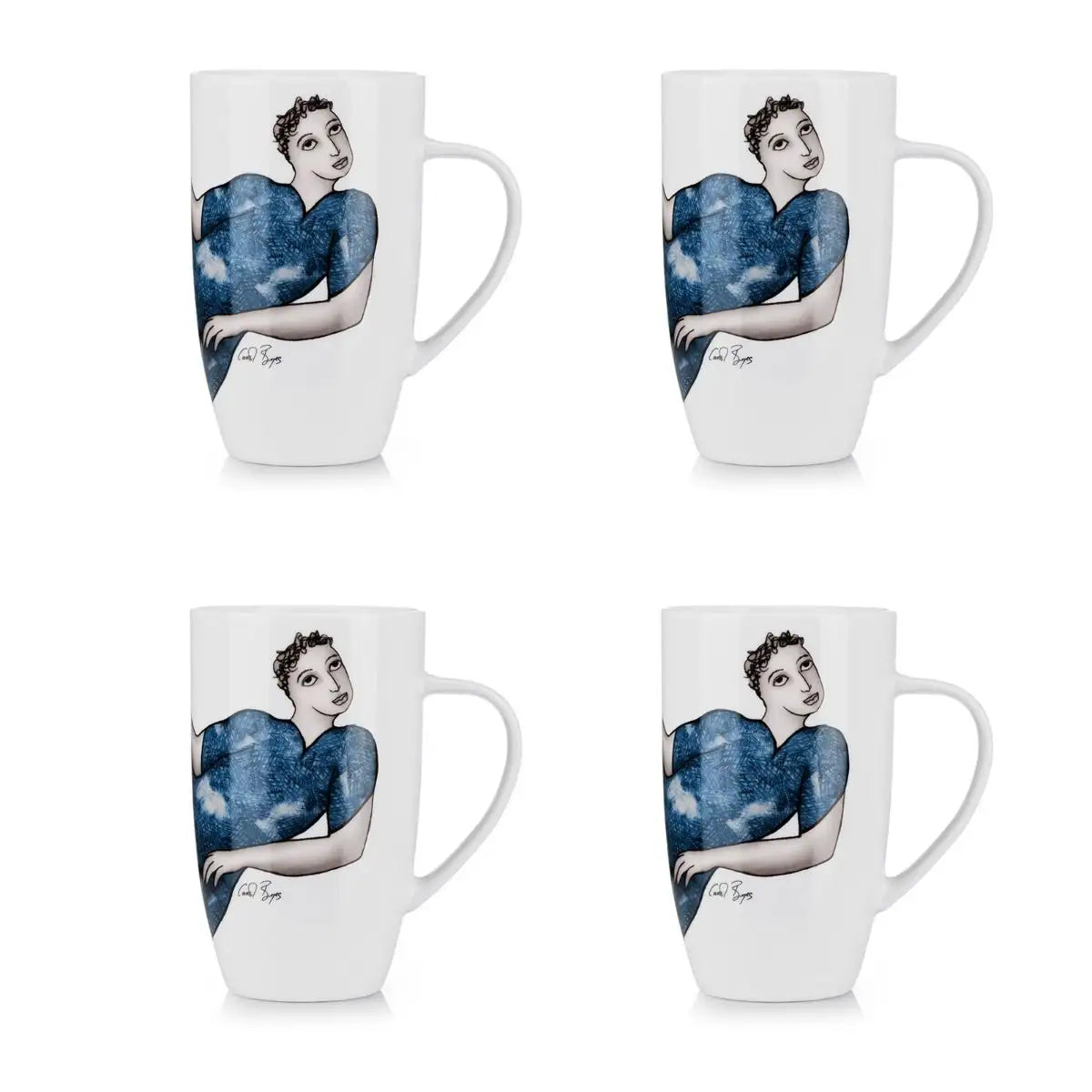 Mug Set Of 4 - Attentive
