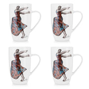 Mug Set Of 4 - Free Flowing