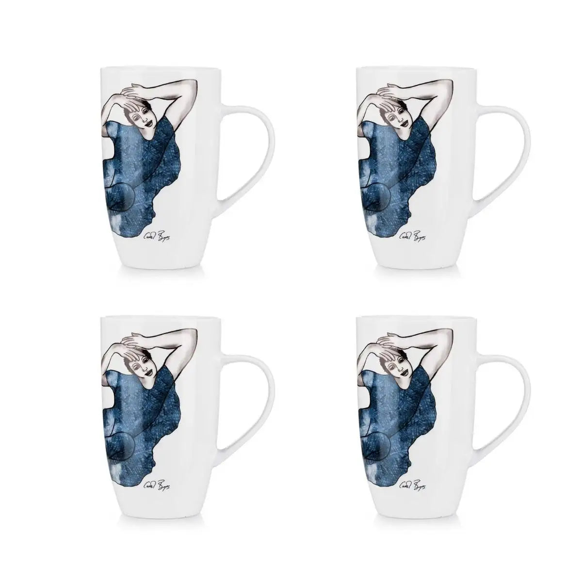 Mug Set Of 4 - Graceful