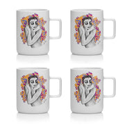 Mug Set Of 4 - Pop Art Flutter