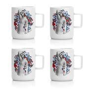 Mug Set Of 4 - Pop Art Warm