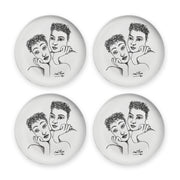 Dinner Plate Set Of 4 - Two Of A Kind