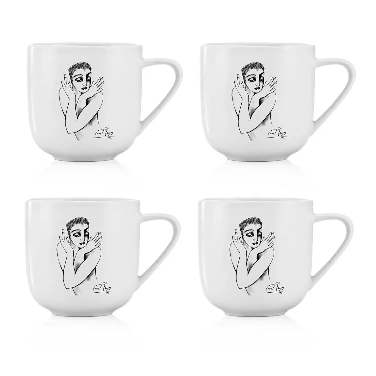 Mug Set Of 4 - Flutter