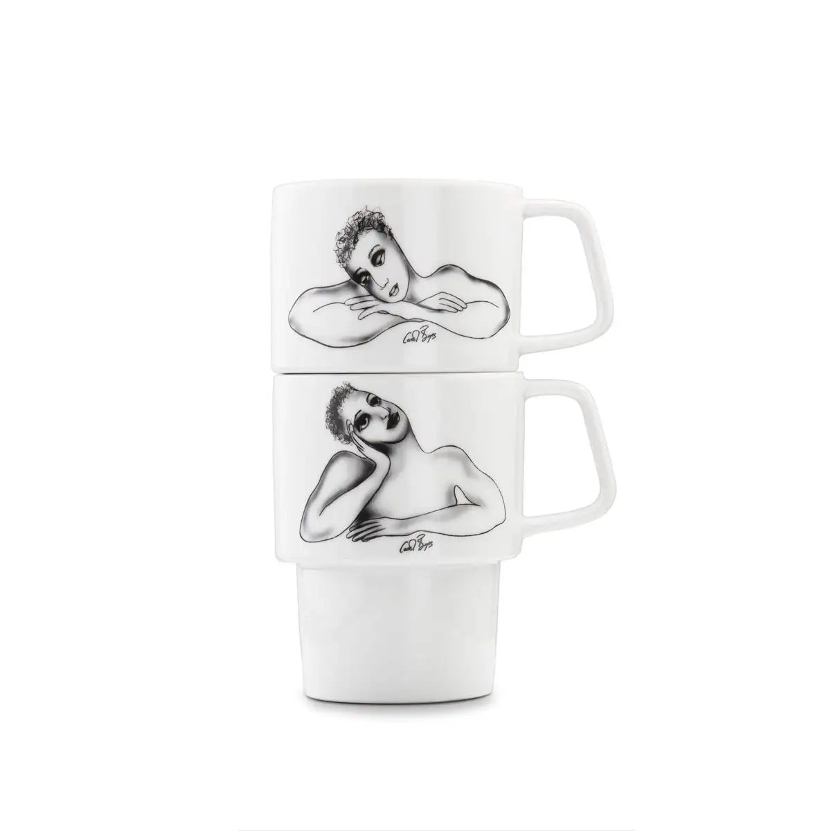 Stackable Mug Set Of 2 - Eye To Eye