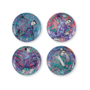 RIMMED COASTER SET OF 4 - dancing girls