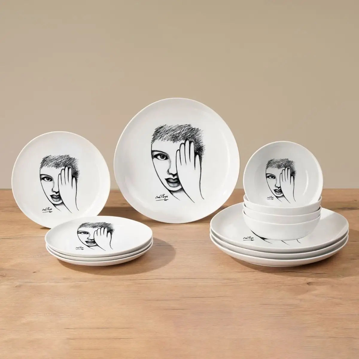 Dinnerware 12Pc Set - Eye For Detail
