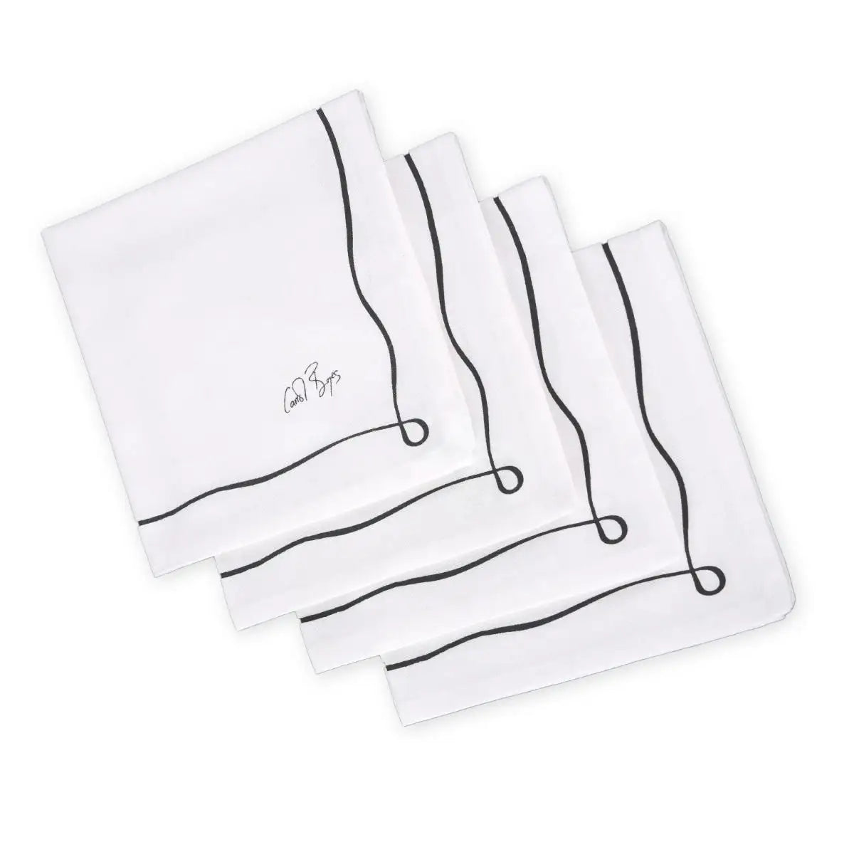 Napkin Set Of 4 - Well Framed - White