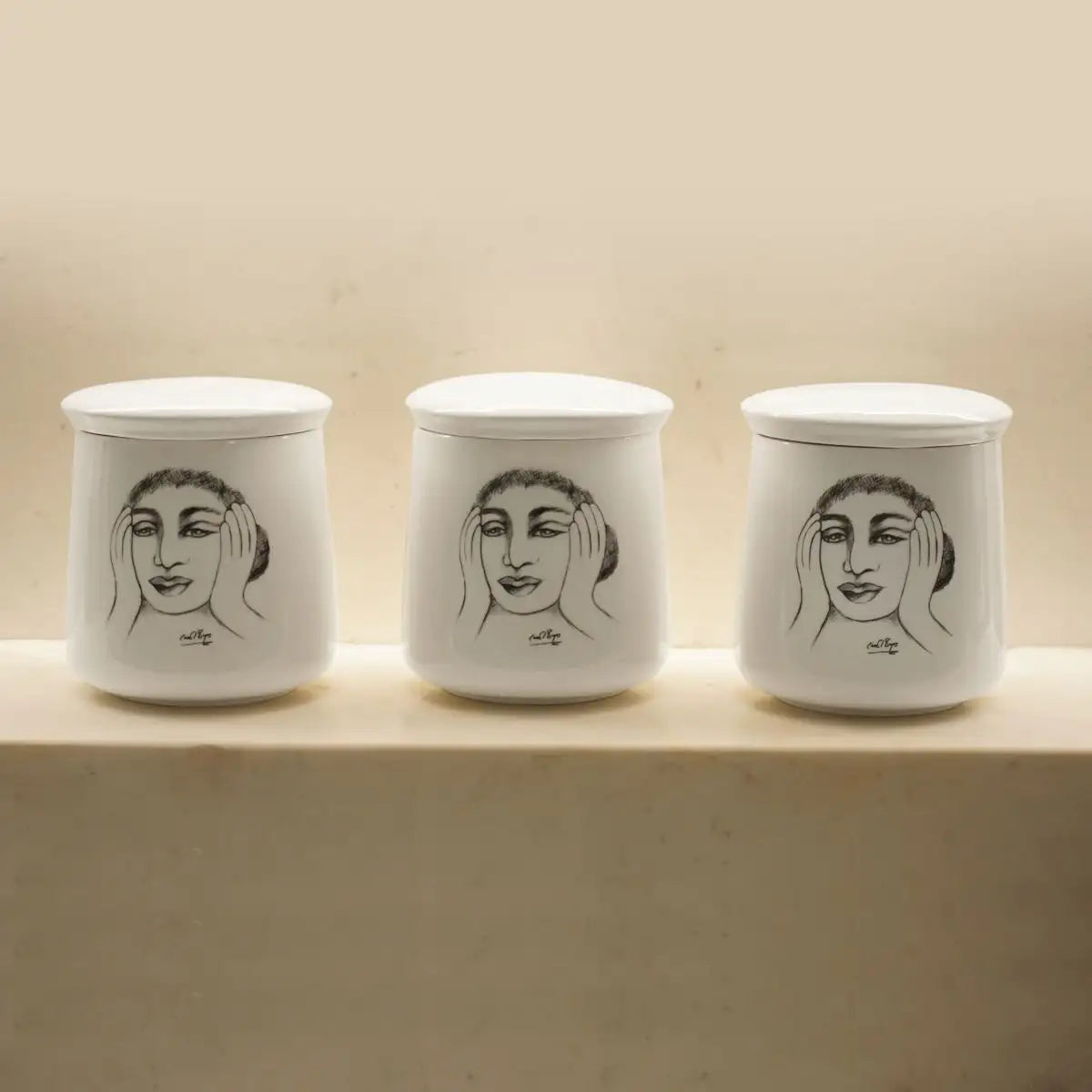 Canister Set Of 3 - It'S Hot!