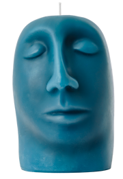 SCULPTURAL CANDLE - gleam - blue