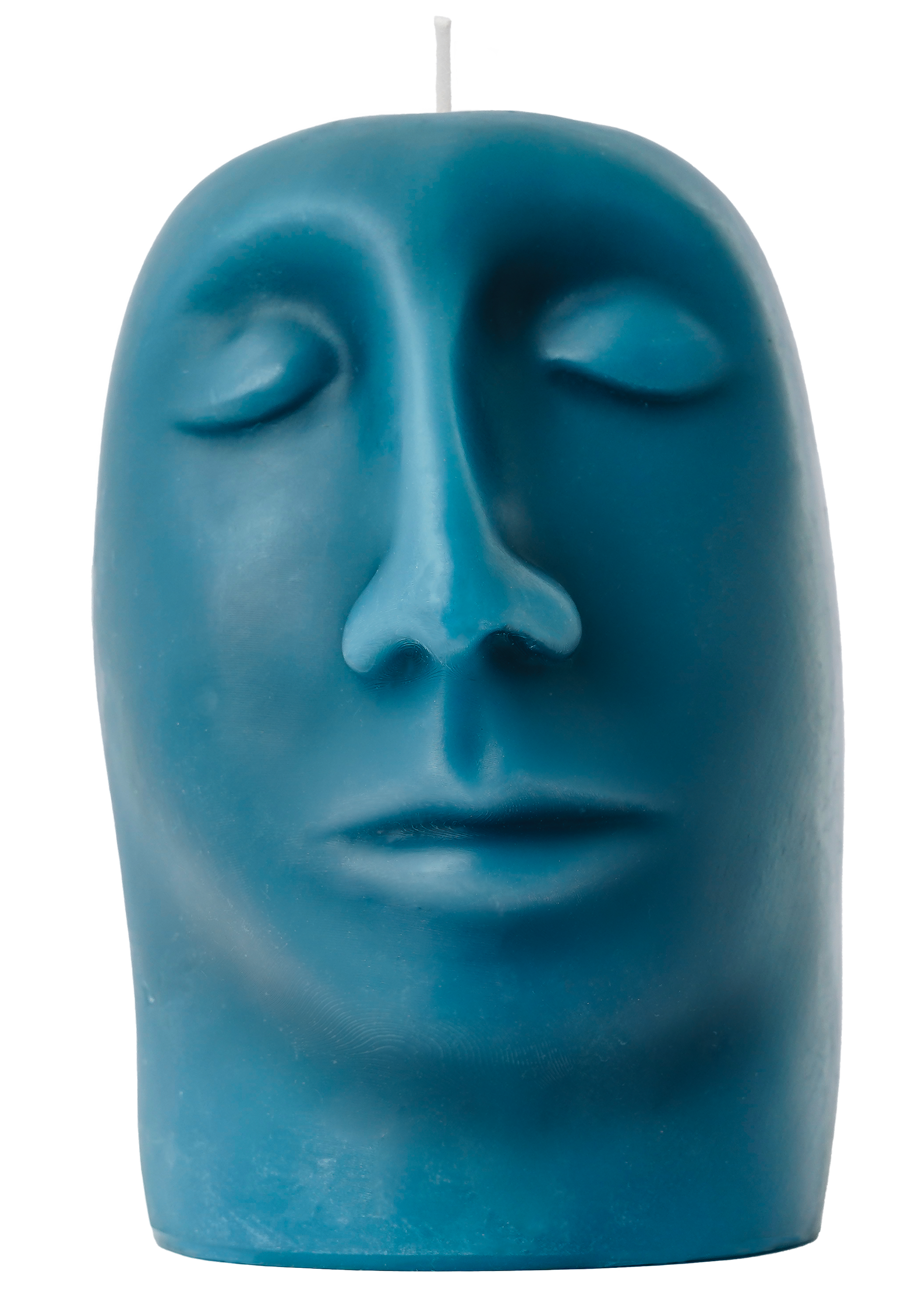 SCULPTURAL CANDLE - gleam - blue