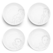 CEREAL / SOUP BOWL SET OF 4 - sketchbook grey