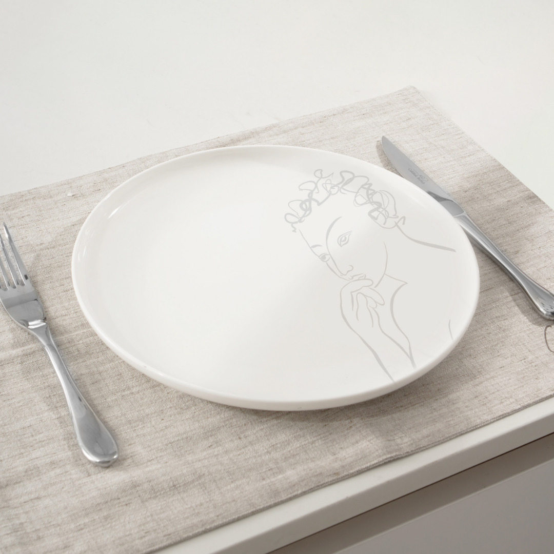 Dinner Plate Set Of 4 - Sketchbook Grey