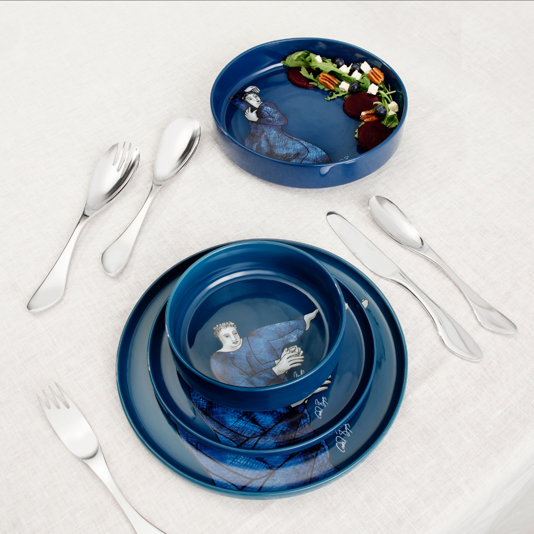 Dinnerware 12Pc Set - Indigo Blues
