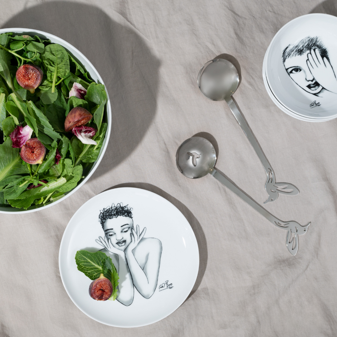 Salad Servers Medium - Hummingbird