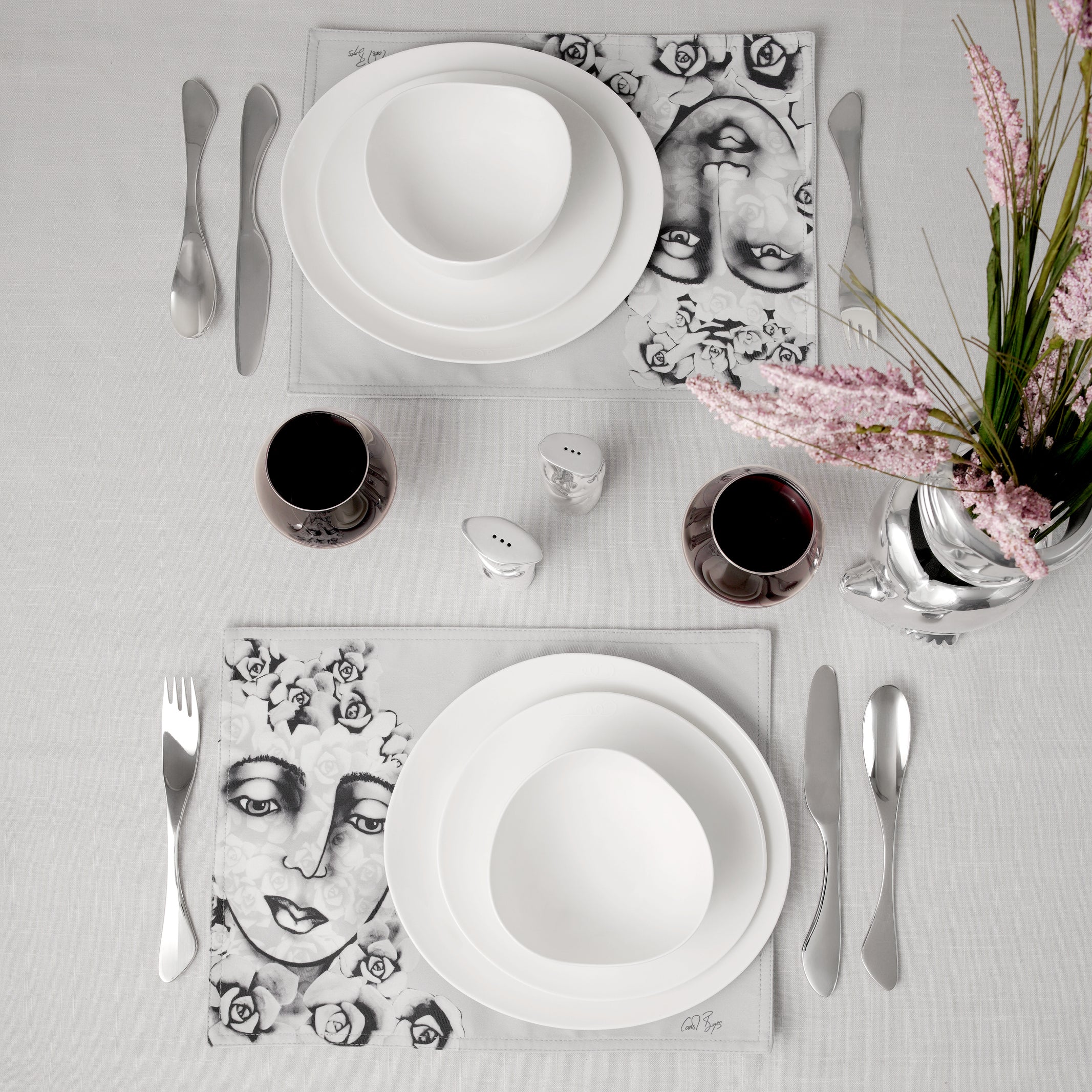 Placemat Set Of 4 - Succulent Faces