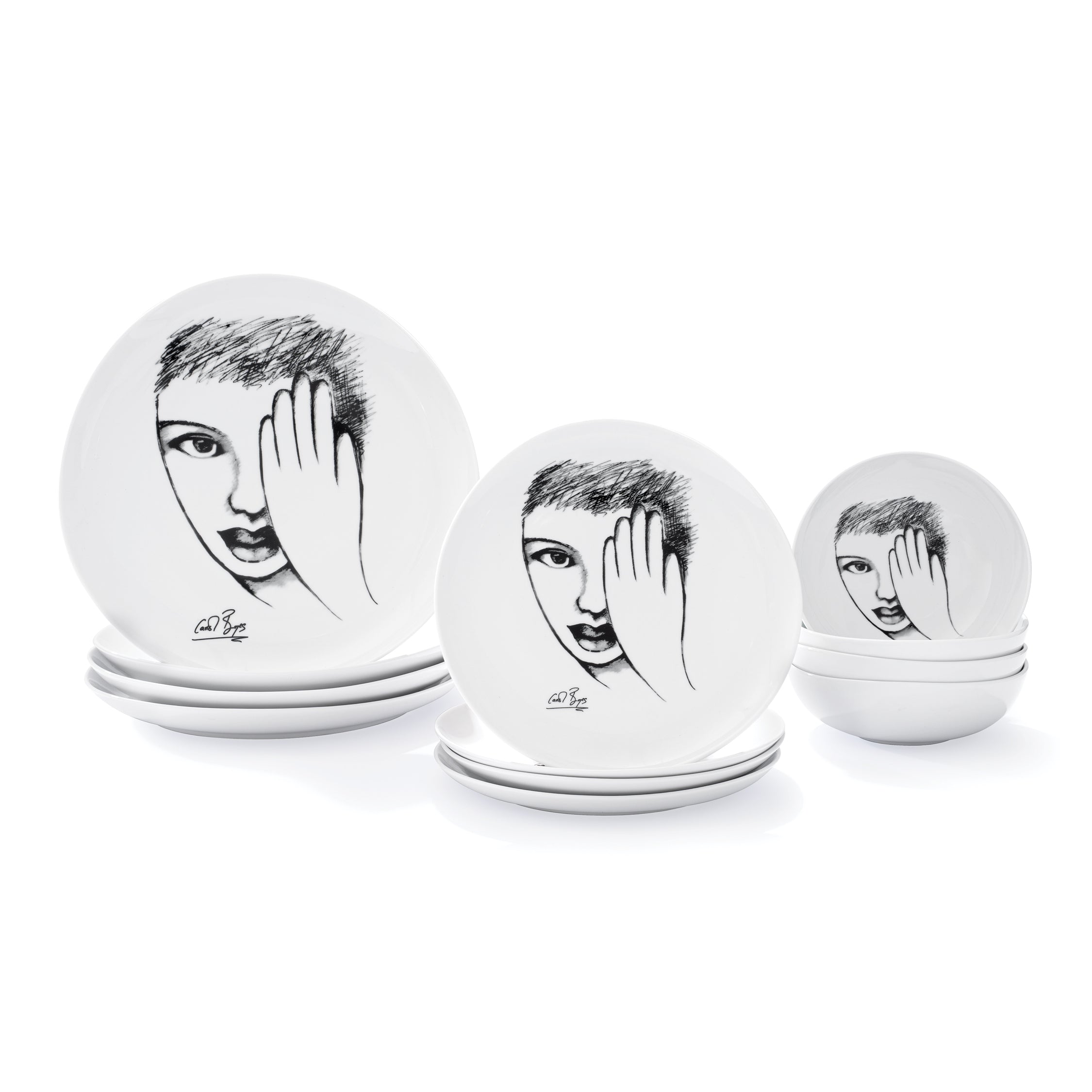 Dinnerware 12Pc Set - Eye For Detail