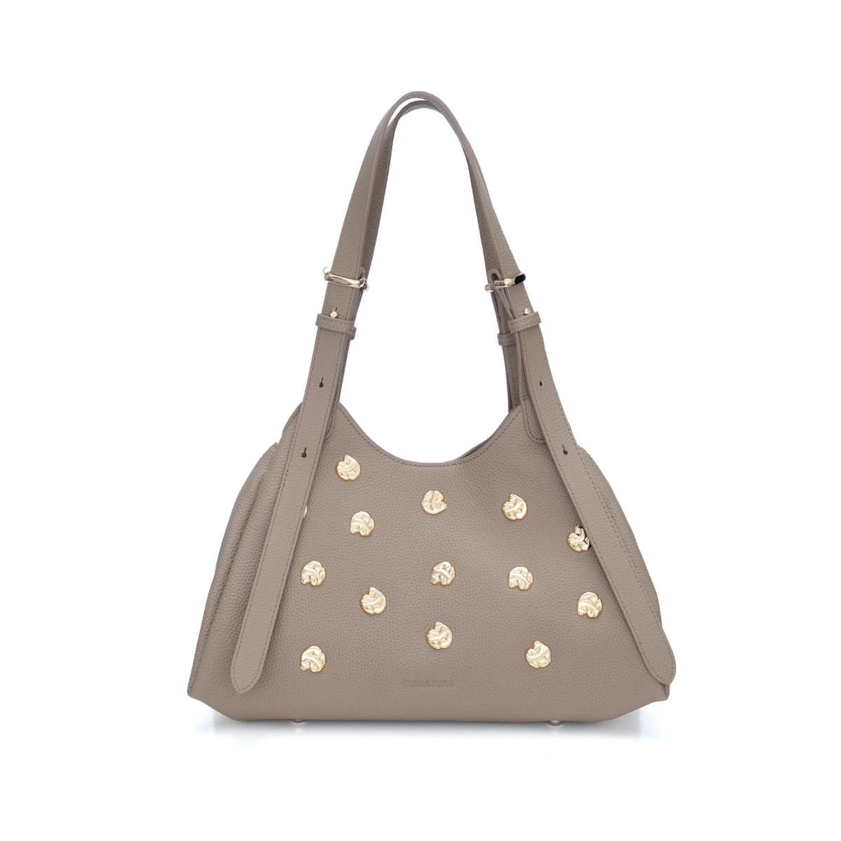 Studded Slouch Bag - Cradle - Taupe