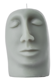 SCULPTURAL CANDLE - gleam - grey