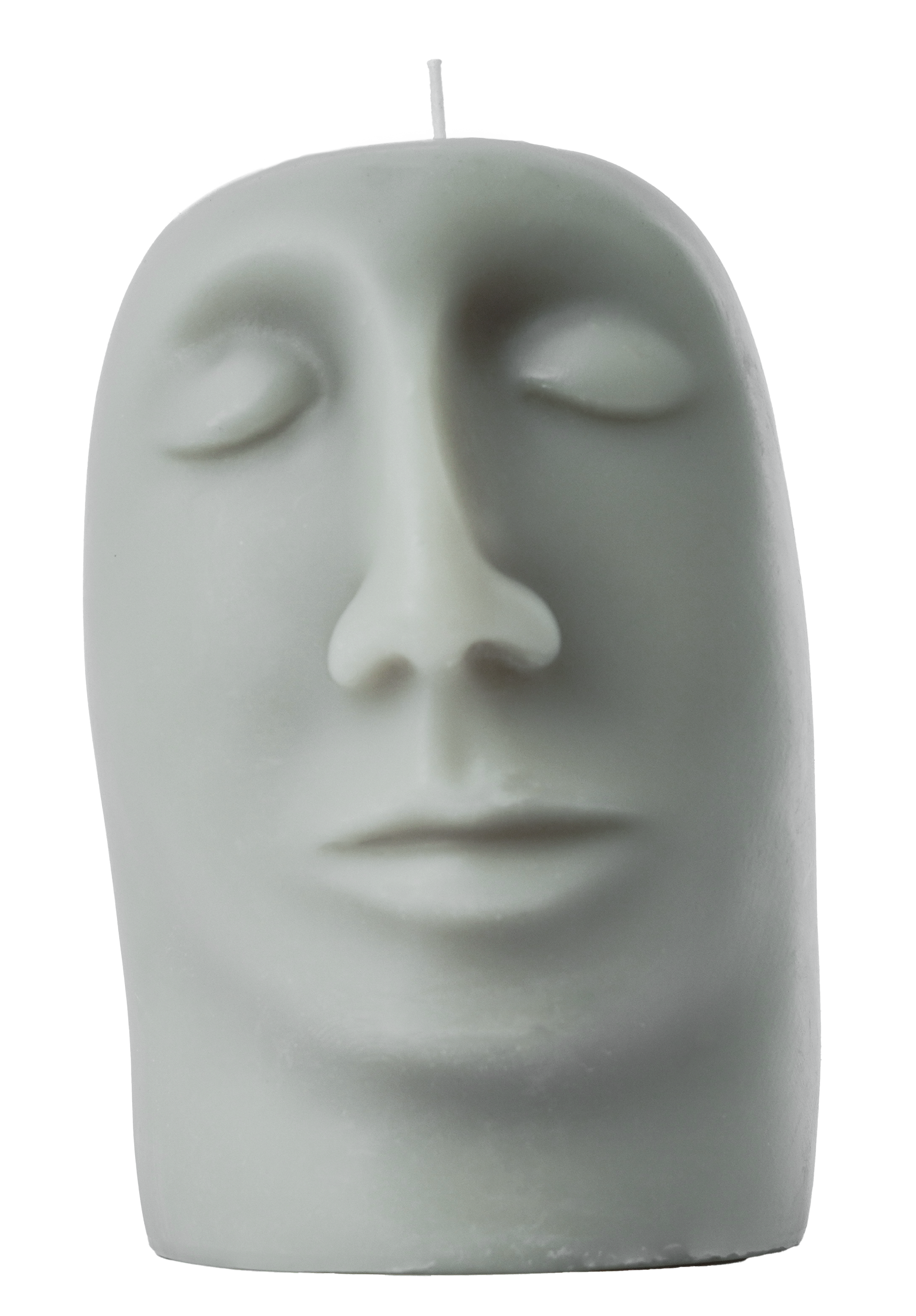 SCULPTURAL CANDLE - gleam - grey