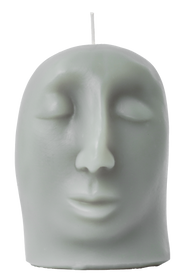 SCULPTURAL CANDLE - aglow - grey