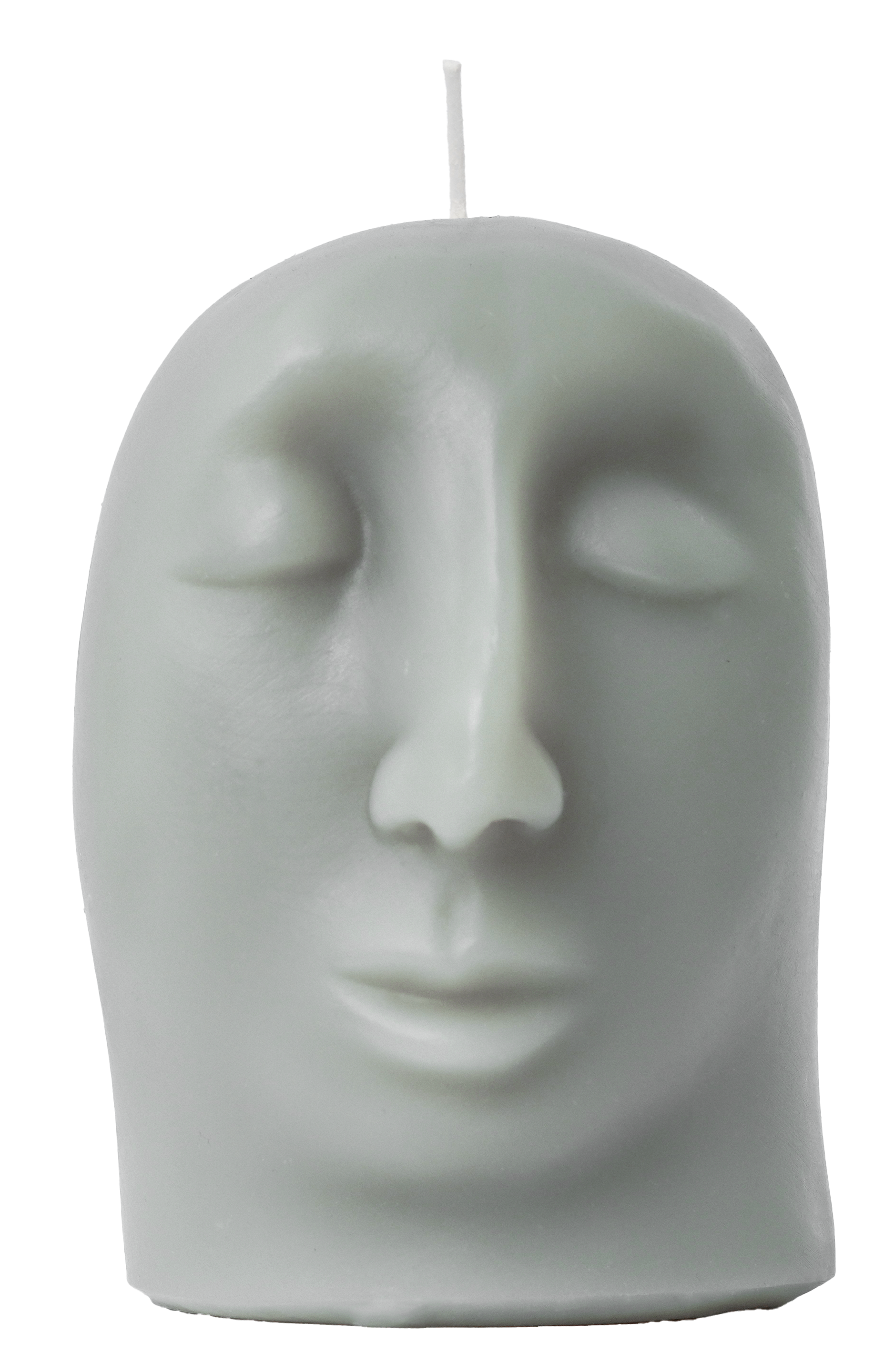 SCULPTURAL CANDLE - aglow - grey