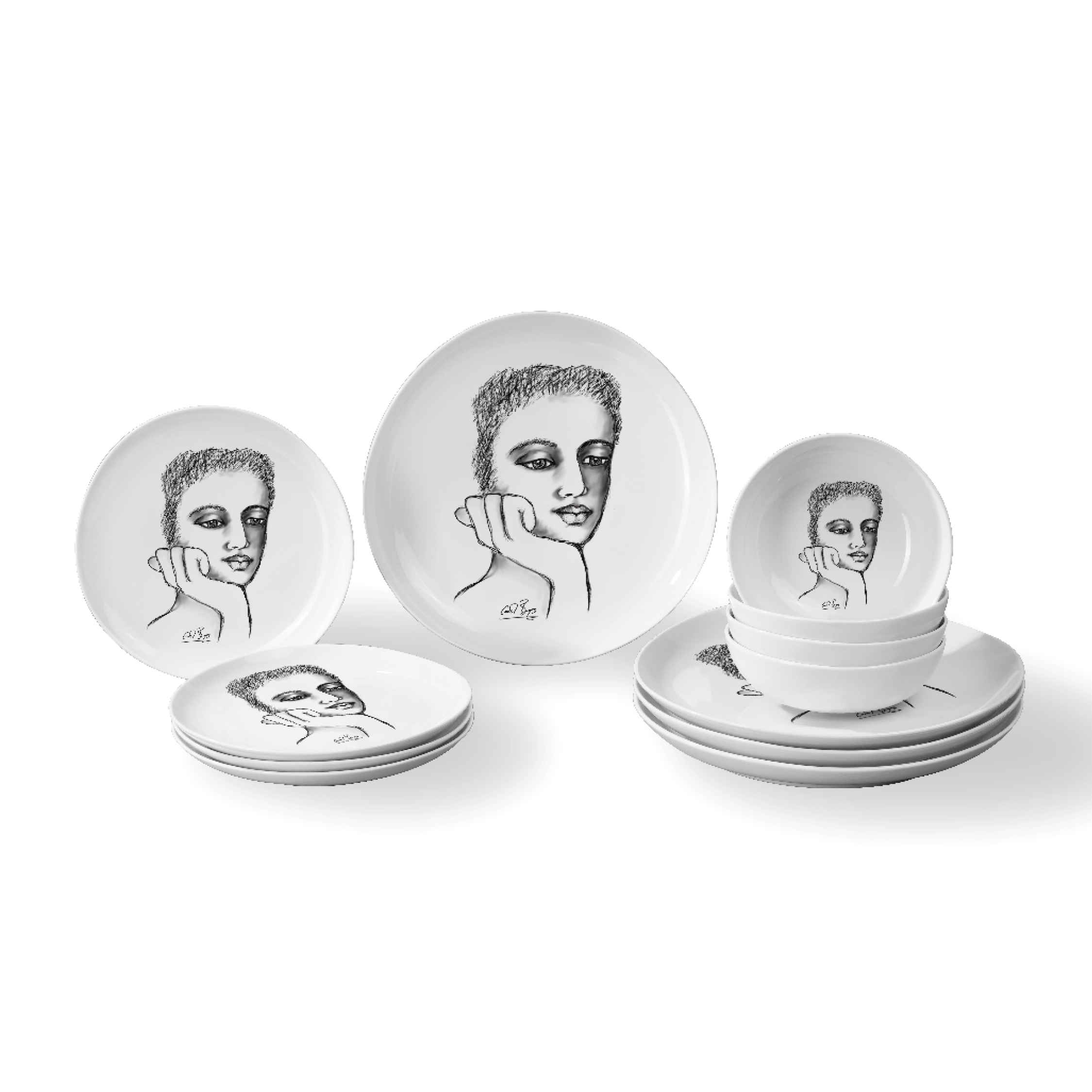 Dinnerware 12Pc Set - Just A Thought