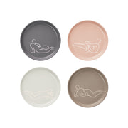 Side Plate Set Of 4 - Luxe Loungers - Mixed Set