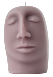 SCULPTURAL CANDLE - gleam - mauve