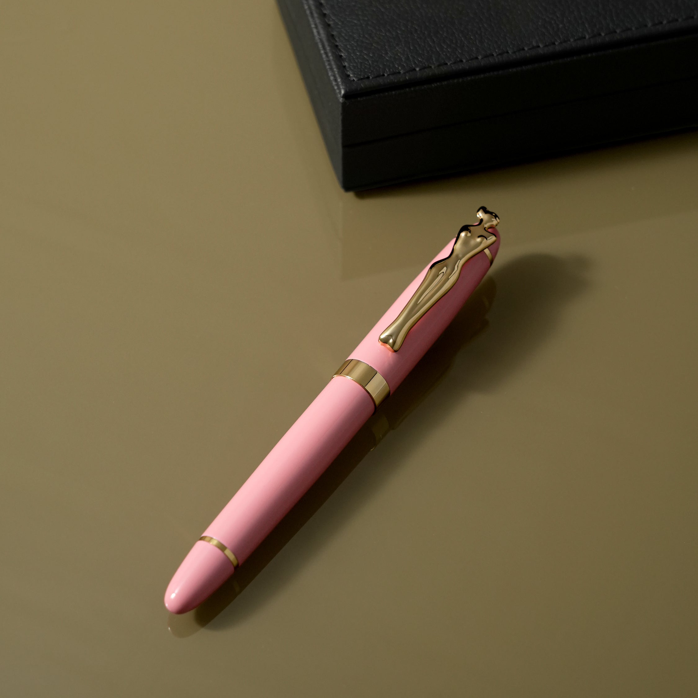 ROLLERBALL PEN - woman - gold - pink