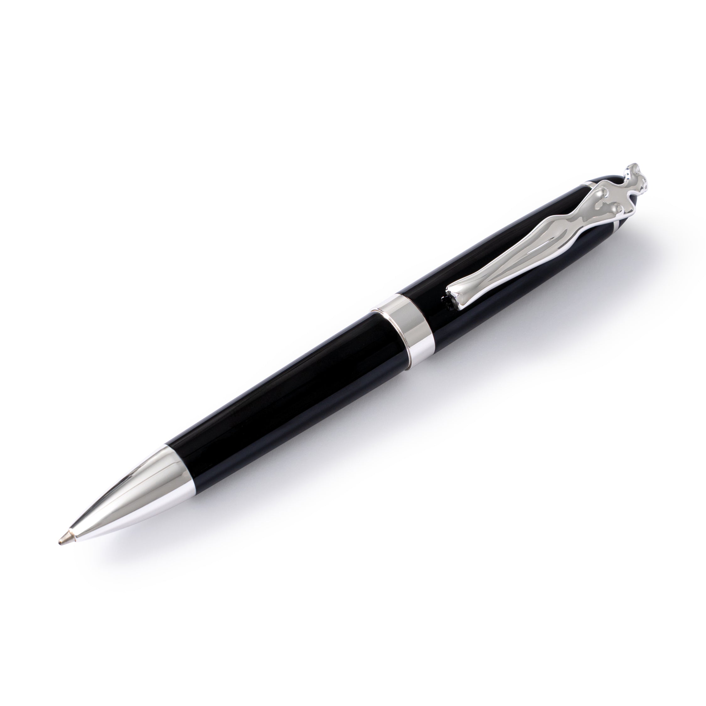 Ballpoint Pen - Woman - Silver - Black