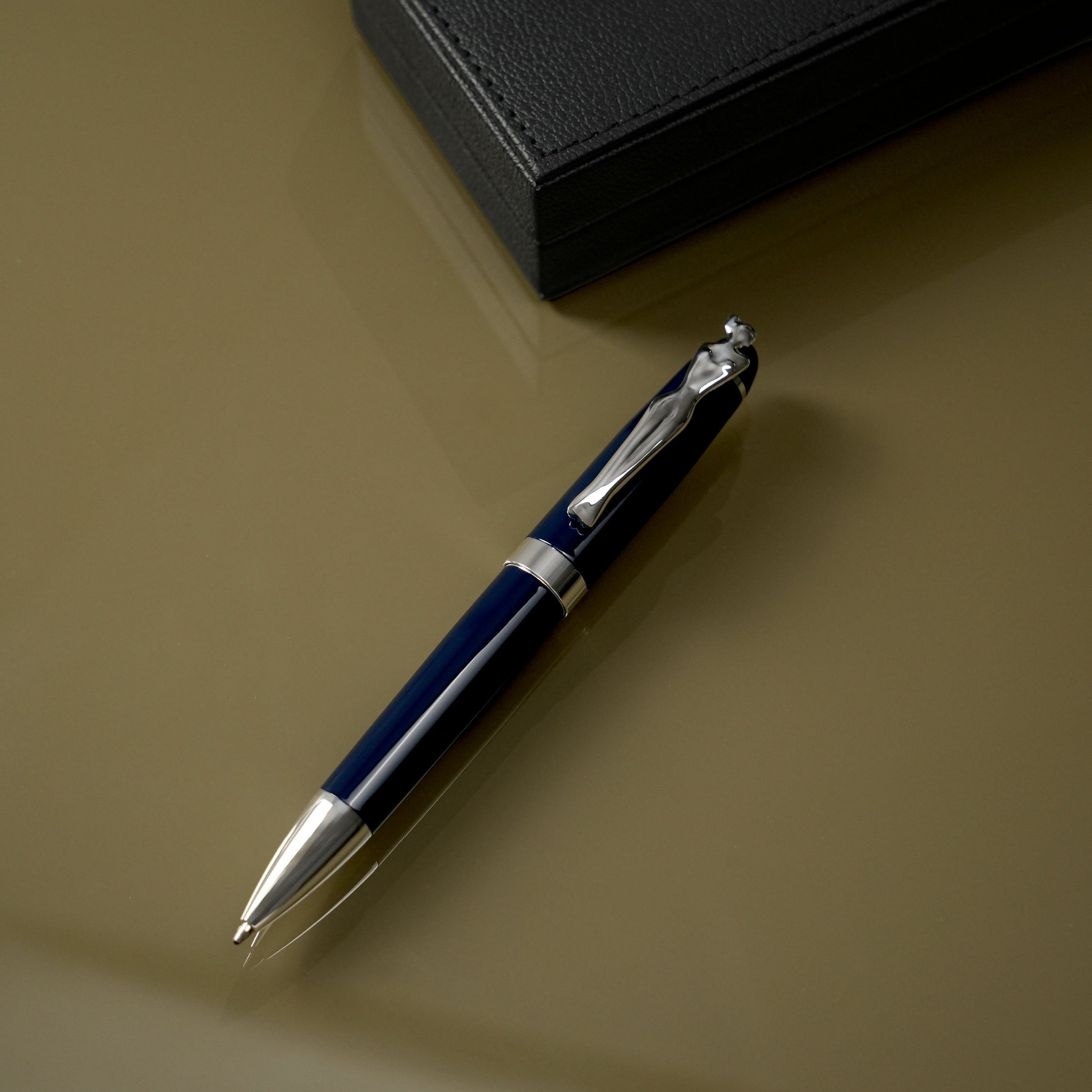 Ballpoint Pen - Woman - Silver - Navy