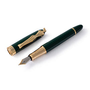 Fountain Pen - Woman - Gold - Bottle Green