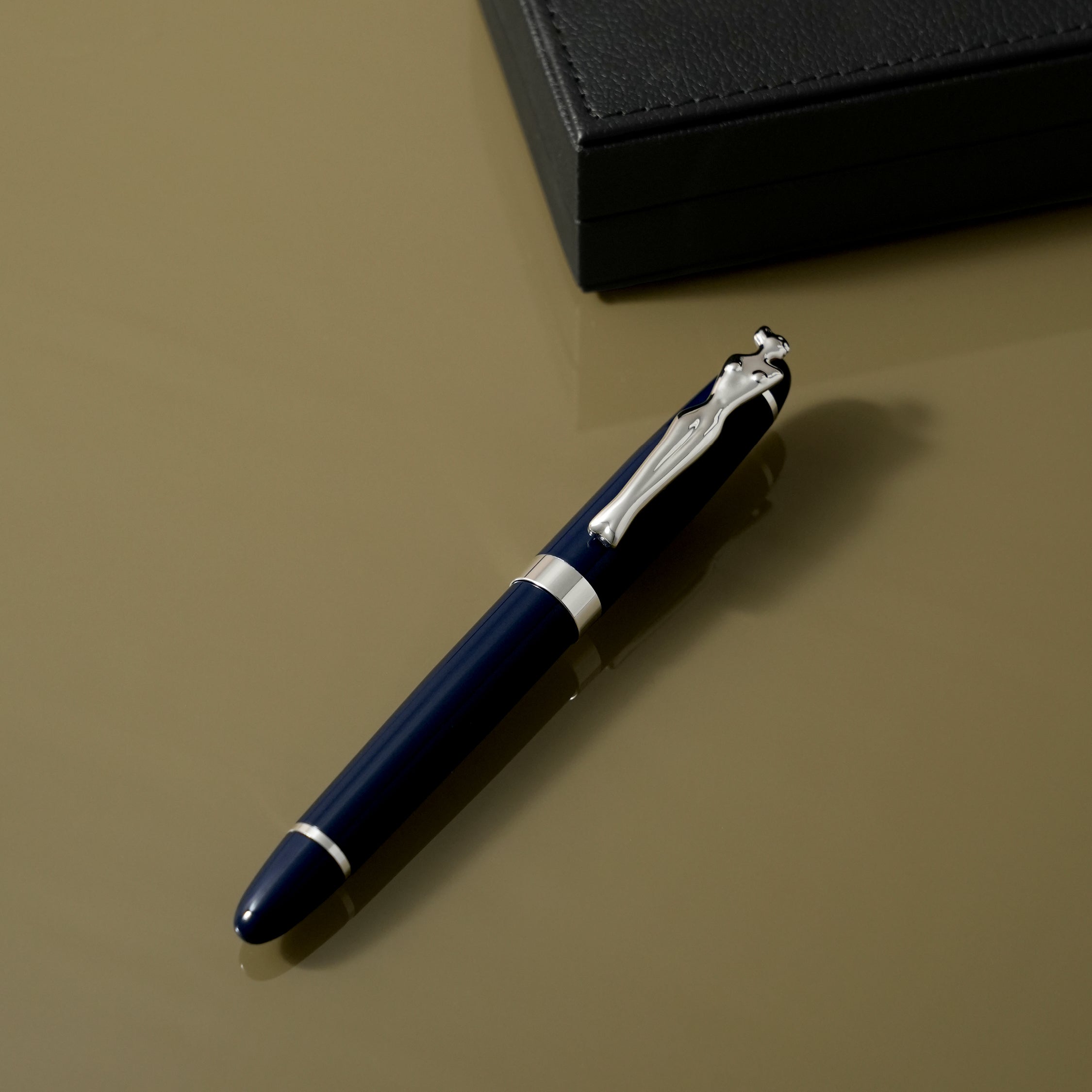 Fountain Pen - Woman - Silver - Navy