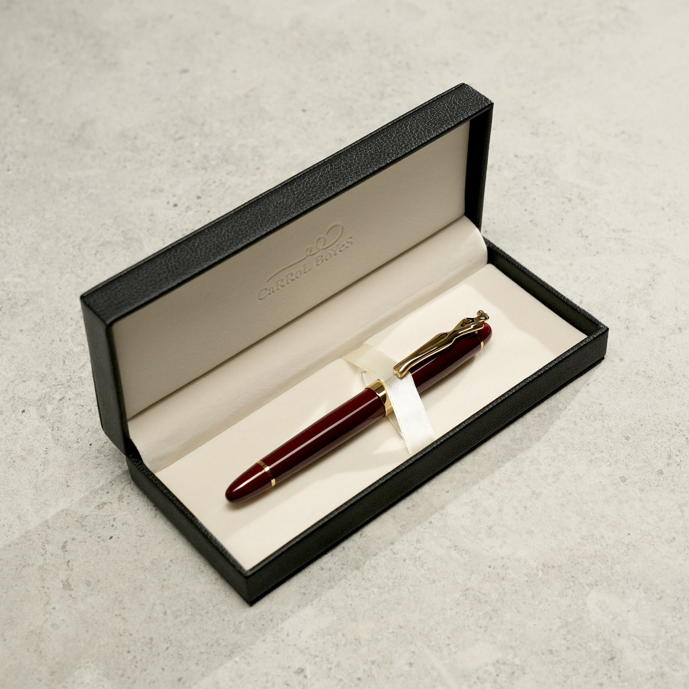 Rollerball Pen - Woman - Gold - Burgundy