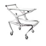 Drinks Trolley With Glass Top - Man
