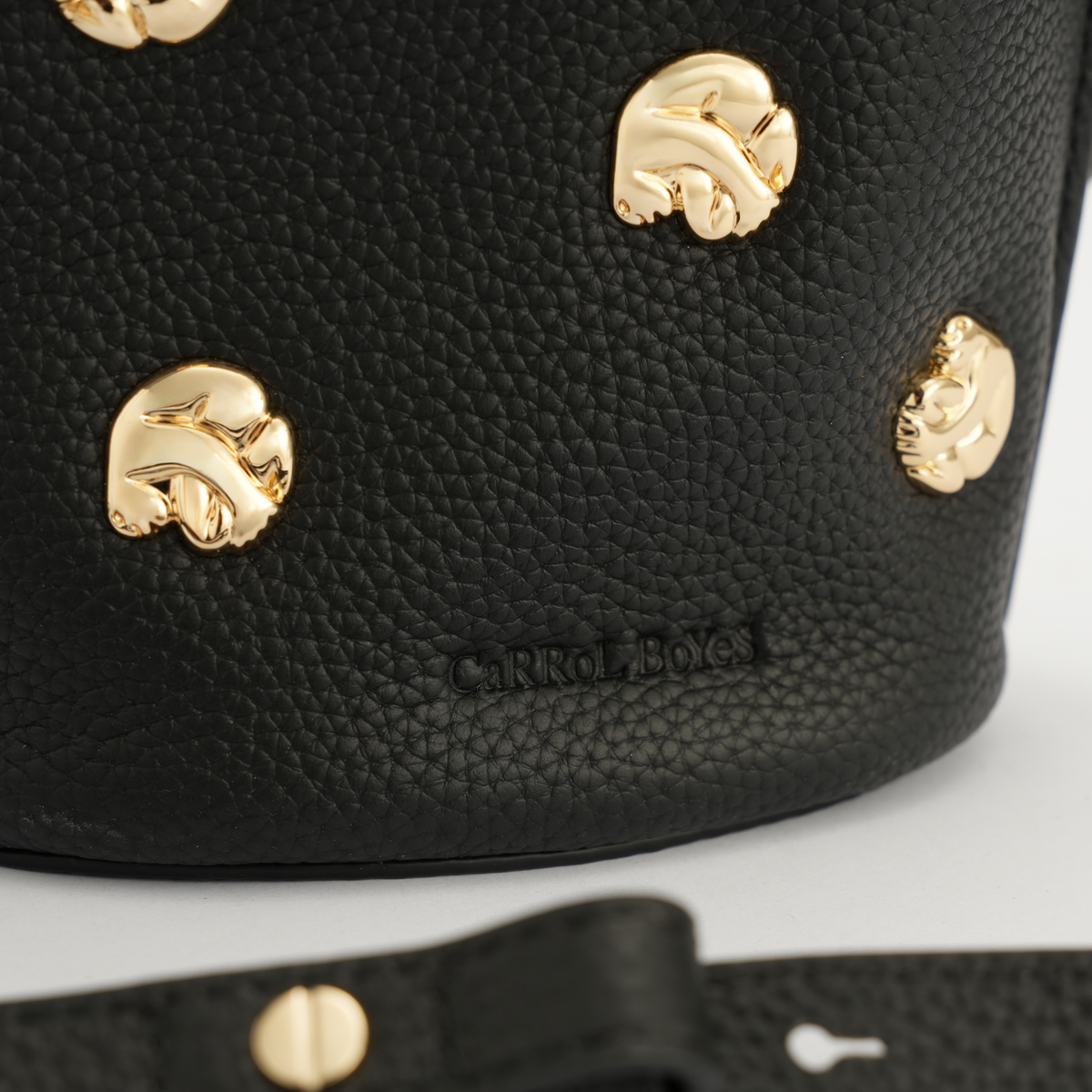 Studded Phone Pouch - Cradle - Black
