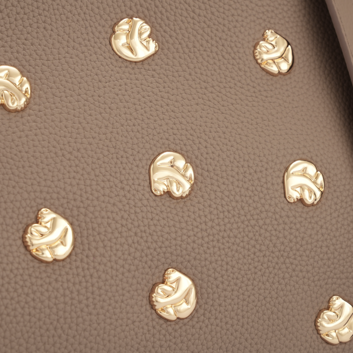 Studded Phone Pouch - Cradle - Taupe