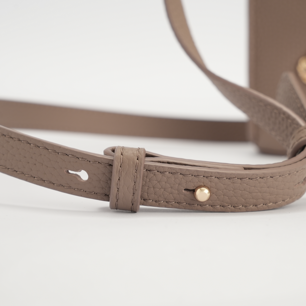 Studded Phone Pouch - Cradle - Taupe