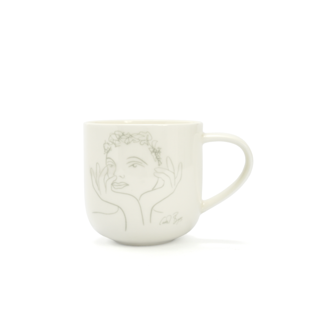 MUG SET OF 4 - sketchbook grey
