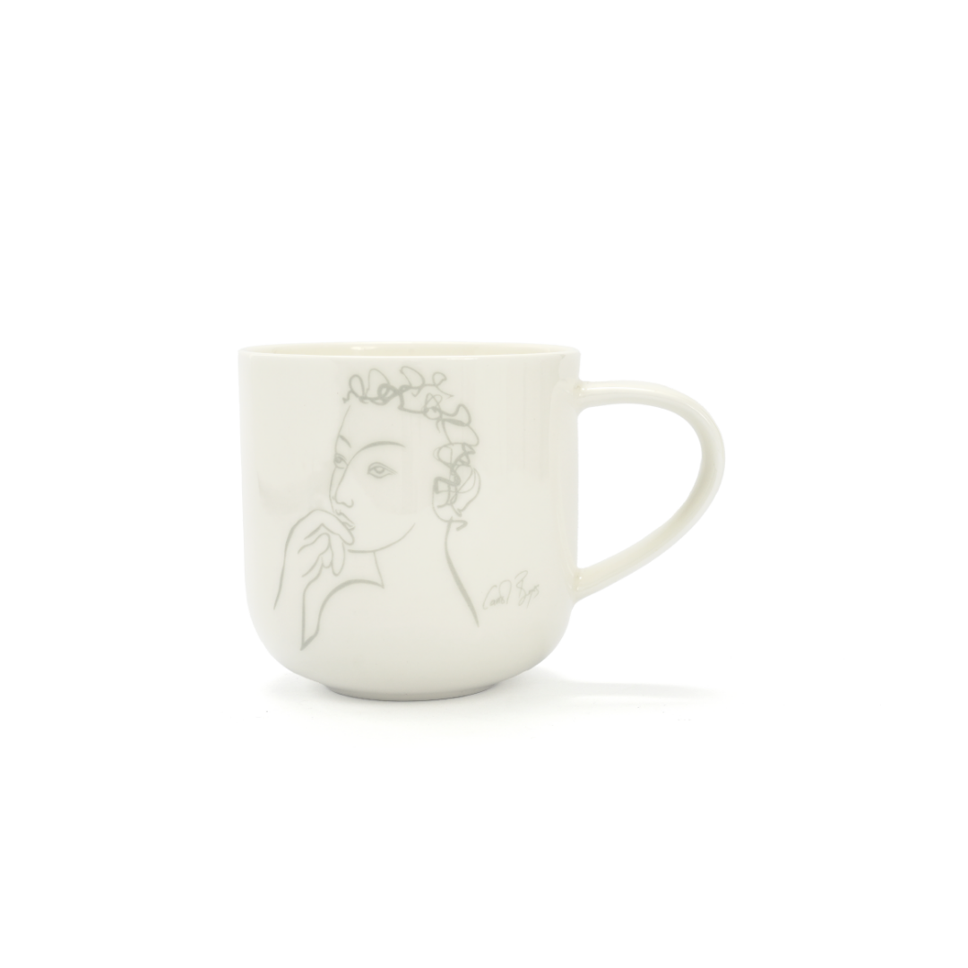 MUG SET OF 4 - sketchbook grey