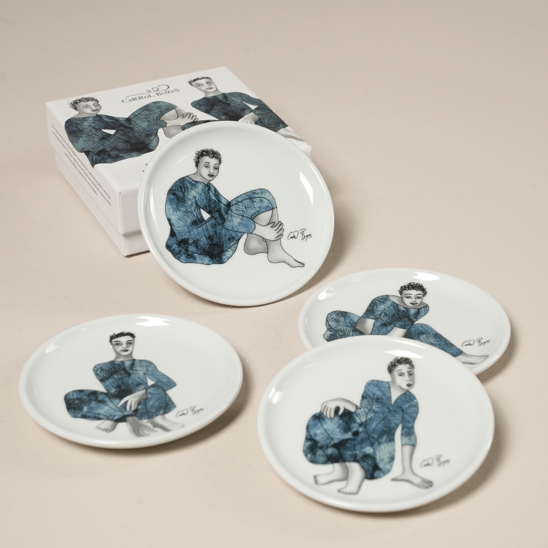Rimmed Coaster Set Of 4 - Indigo Girls