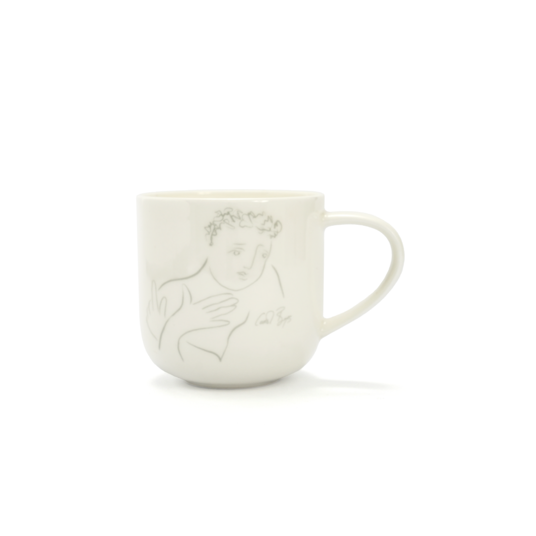 MUG SET OF 4 - sketchbook grey