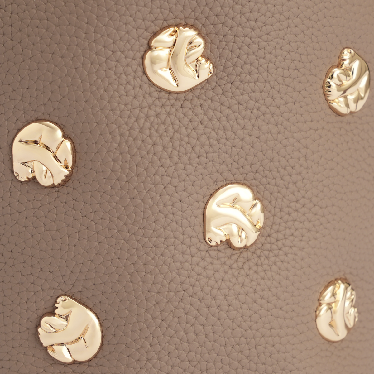 Studded Slouch Bag - Cradle - Taupe